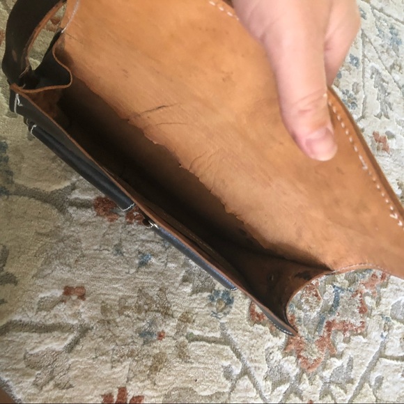 Real leather side satchel - Picture 2 of 2